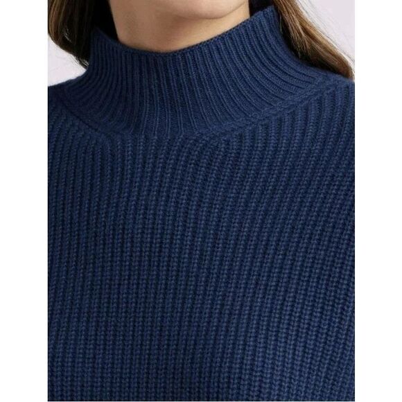 New Rails Sanna Wool Blend Sweater Dark Slate Navy Blue Size Medium - Picture 4 of 7